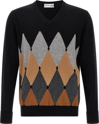 Ballantyne Heren, Truien, Veelkleurig, Maat: S Kasjmier