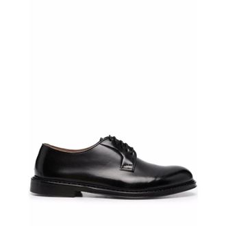 Doucal's Zwarte Derby Schoenen - Heren - Nette schoenen - Zwart - 44 EU - Leer - Schoenen