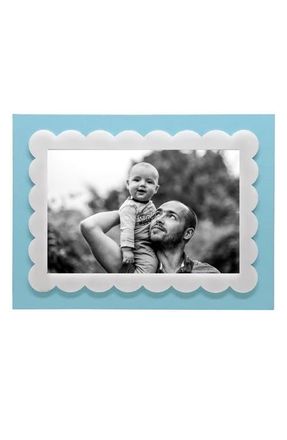 Mariposa Sky Blue Scallop 4 x 6-Inch Picture Frame at Nordstrom