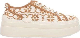 Pinko Greta 04 Sneaker - Dames - Sneakers - Veelkleurig - 41 EU - Katoen - Schoenen