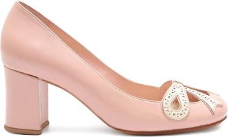 Sarah Chofakian Audrey pumps met strik - Roze