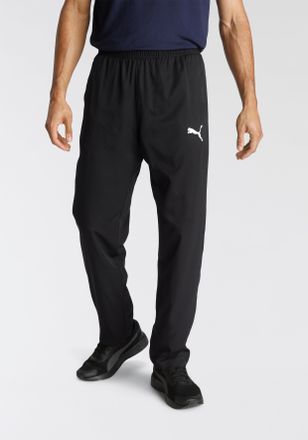 Puma Trainingshose PUMA ACTIVE WOVEN PANTS OP SRL, Herren, Gr. S, N-Gr, schwarz (puma schwarz), Twill, Obermaterial: 100% Polyester, unifarben, regular fit
