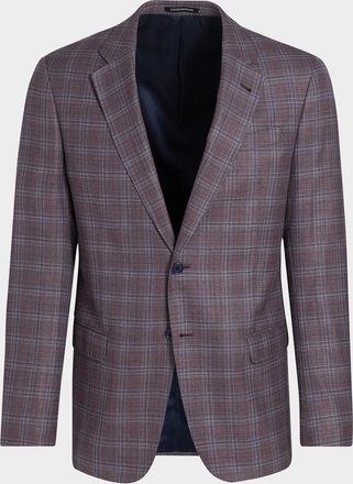 Emporio Armani Plaid Virgin Wool Sport Jacket