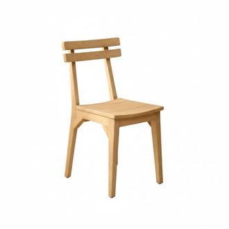 Wabi Home Silla de comedor de madera maciza de Sungkai
