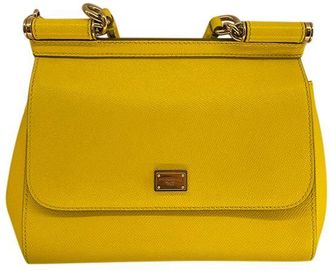 Dolce & Gabbana Yellow leather Sicily bag