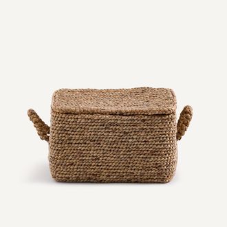 AM.PM Rechthoekige geweven mand van waterhyacint, LIAN