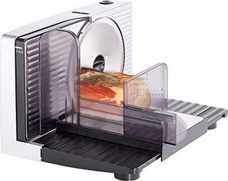Unold 78866 Allesschneider Curve Silver - Cuchillo Plegable De Acero Inoxidable, 100 W, 230 V, Color Plateado Y Negro - Unold