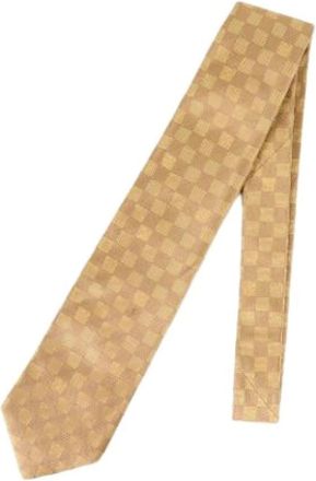 Louis Vuitton Pre-owned Accessories, male, Yellow, Size: ONE SIZE Pre-owned Cravat