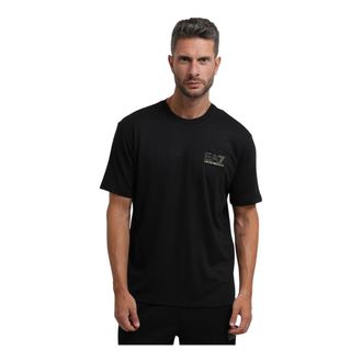 Emporio Armani Logo T-shirt met ronde hals - Heren - T-shirts - Zwart - 3XL - Tops
