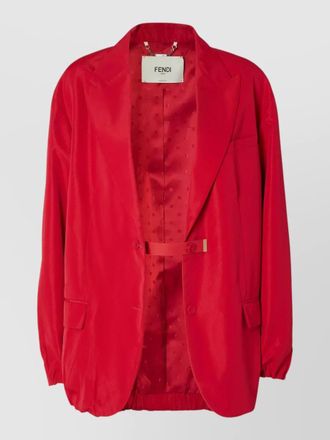 Fendi collared jacket elasticated cuffs front pockets