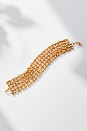 Joanna Laura Constantine Mini Pearl Orbs Mesh Bracelet