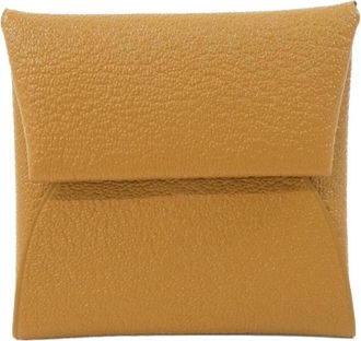 Herm&egrave;s Bastia Caramel Chevre Leather Coin Purse/Coin Case (Pre-Owned)