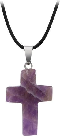 Generic Natural Stone Pendant Color Pattern Rough Crystal Necklace Necklaces Packs (E, One Size)