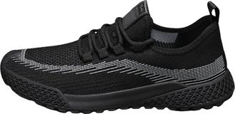 Generic 2026 Running Shoes Mens Casual Slip On Lace Up Plus Size Walking Light (Black, 5.5)