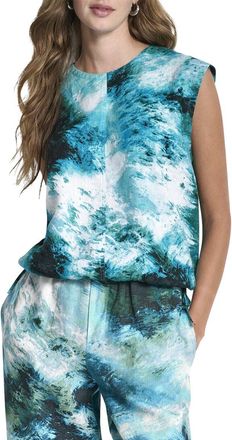 DKNY Dkny Sleeveless Linen Shirt
