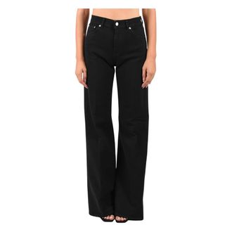 Dondup Rechte jeans - Dames - Jeans - Zwart - Maat: W31 Katoen