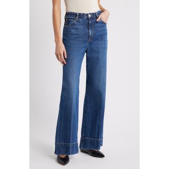 Frame Denim The Pixie Slice High Waist Flare Leg Jeans in Headliner at Nordstrom, Size 28P