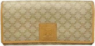 Celine Pre-owned Wallets, female, Beige, Size: ONE SIZE Pre-owned Leather Wallet