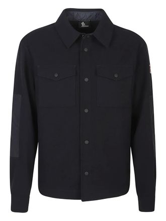 Moncler pocket jacket - men - Polyester/Acrylic/Viscose/Polyamide/Polyester - L - Blue
