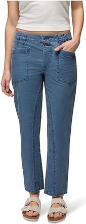 Prana Suton Straight Pants Womens Casual Pants Bluff Blue : 14 28, Cotton/Spandex