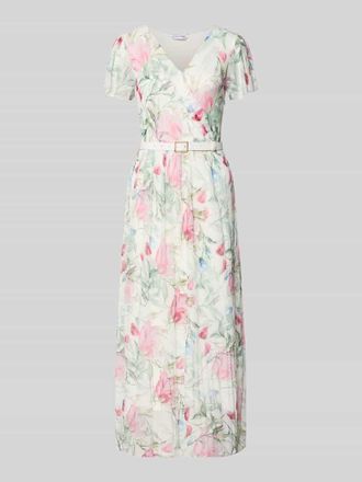 Zabaione Midikleid mit G&uuml;rtel Modell Be44lla in Offwhite, Gr&ouml;&szlig;e XXL