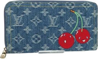 Louis Vuitton Pre-owned Wallets, female, Blue, Size: ONE SIZE Pre-owned Long Wallet