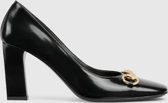 Gucci Womens Signora Pump, Black, Leather