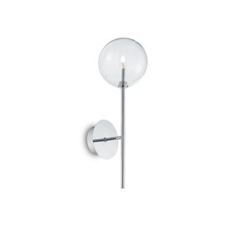 Netlighting Equinoxe 1 Light Wall Light Chrome in Grey