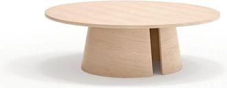 Teulat Mesa de centro natural claro