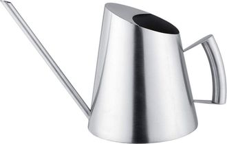 OEM Regadera Moderna De Acero Inoxidable De 1,5 L, Con Boquilla Redonda Larga, Forma Esf&eacute;rica, Ideal Para Plantas, Flores, Hogar, Jard&iacute;n, Dise&ntilde;o Semiabier