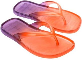 Melissa Ombr&eacute; Flip Flop in Orange/purple at Nordstrom, Size 10