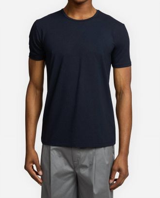 Kiefermann Short Sleeve Cotton Modal T-Shirt In Blue Forest
