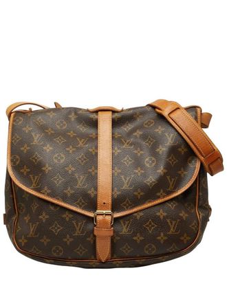 Louis Vuitton Brown Monogram Canvas Saumur 35 (Authentic Pre-Loved)