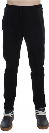 Dolce & Gabbana Stretch Katoenen Casual Broek Zwart Grijs - Heren - Slim Fit Broeken - Zwart - 2XL - Katoen - Broeken