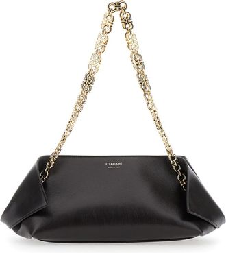 Ferragamo Dark Brown Folded shoulder bag