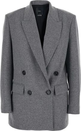 Pinko Pinko, Jassen, Dames, Grijs, S, Wol, Amora Jacket