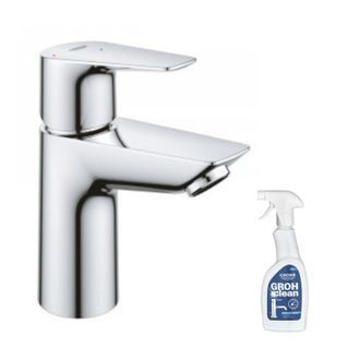 GROHE Quickfix Start Edge Mezclador De Lavabo Tama&ntilde;o S Cromo + Limpiador Grohclean - Grohe