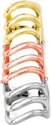 Lucy Quartermaine Tri Tone Waterfall Armour Ring in Sterling Silver at Nordstrom, Size 8.5