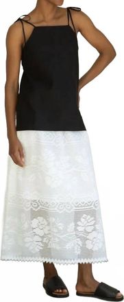 Beaumont Organic Toni May Cotton Linen Vest In Black