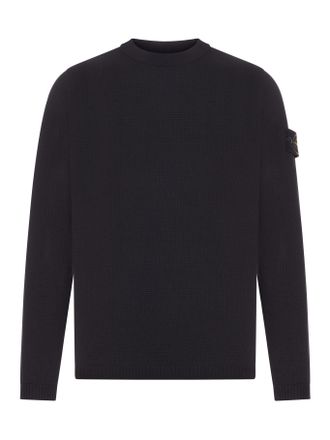 Stone Island LOOSE FIT RIBBED CREW NECK SWEATER - Stone Island - Man
