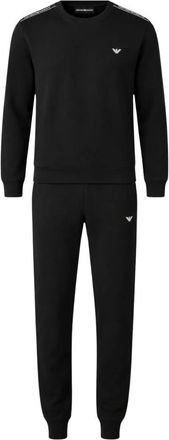 Emporio Armani Loungewear Trainingspak - Heren - Trainingspakken - Zwart - L - Katoen - Fitness