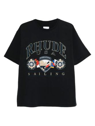 Rhude Sailing Icon T-shirt - Nero
