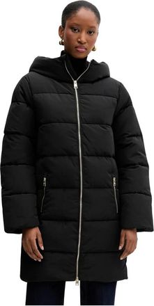Silvian Heach Jassen, Dames, Zwart, XS, Leer, Ander Down Jacket