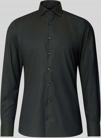 Olymp Level 5 Slim Fit Businesshemd aus Baumwolle mit Kentkragen in Oliv, Gr&ouml;&szlig;e 38