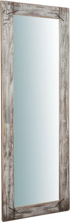 Biscottini International Espejo Rectangular Decorativo Espejo De Pared Colgante Marco De Madera 180x65x2,6 Cm Espejo Largo Grande De Entrada Y Ba&ntilde;o