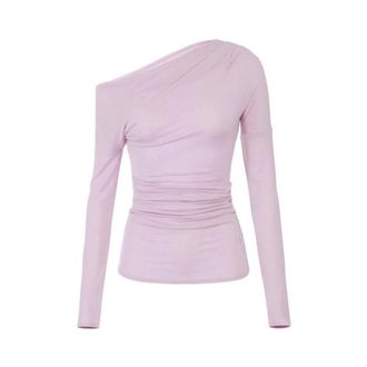 Elisabetta Franchi Dames, Tops, Paars, Maat: XL Jersey