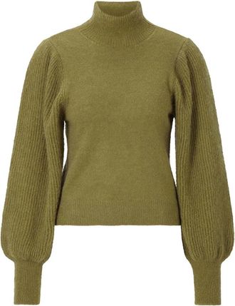 Rich & Royal High Neck Oversized Slvs - Dames - Coltruien - Groen - L - Truien & Vesten