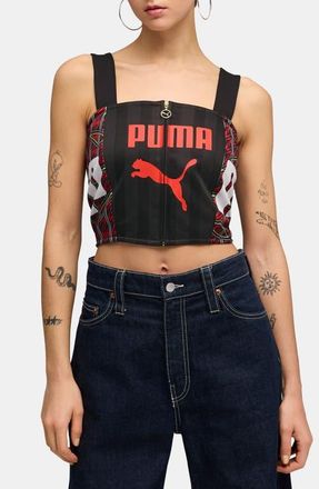 Puma Future Archive Crop Tank in Puma Black at Nordstrom, Size X-Large