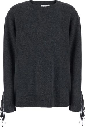P.A.R.O.S.H. Trui met ronde hals - Dames - Cashmere truien - Grijs - S - Kasjmier - Truien & Vesten