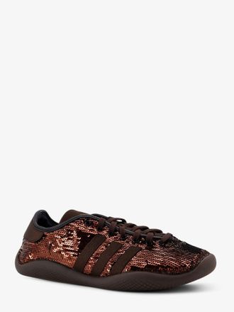 adidas Womens Nylon Sneakers Brown Sequins Trainers